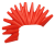 Lego Włosy Irokez Czerwony