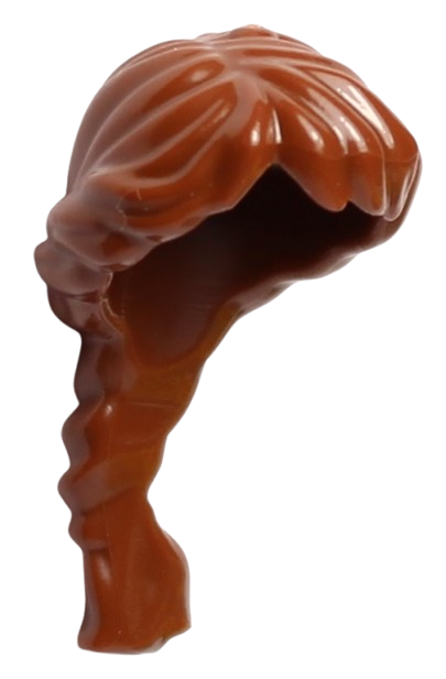 Lego Włosy Długie Brązowe Warkocz