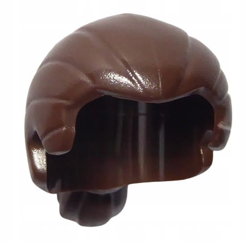 Lego Włosy Męskie Związana w Kucyk Ciemno Brązowe