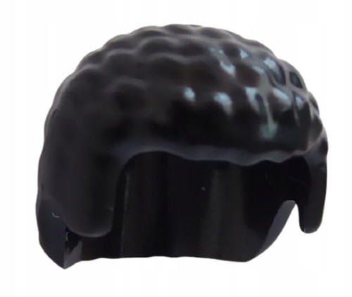Lego Włosy Krótkie, Kręcone, Czarne