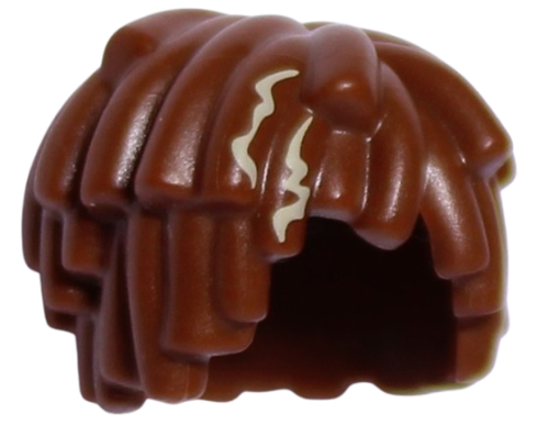 Lego Włosy Krótkie Dredy Brązowe