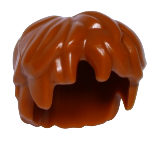 Lego Włosy Krótkie Męskie Ciemno Pomarańczowe