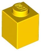 Lego klocek 1x1 żółty