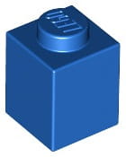Lego klocek 1x1 niebieski