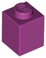Lego klocek 1x1 magenta