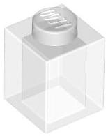 Lego klocek 1x1 przezroczysty