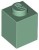 Lego klocek 1x1 piaskowy zielony