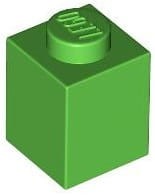 Lego klocek 1x1 jasny zielony