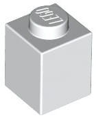 Lego klocek 1x1 biały